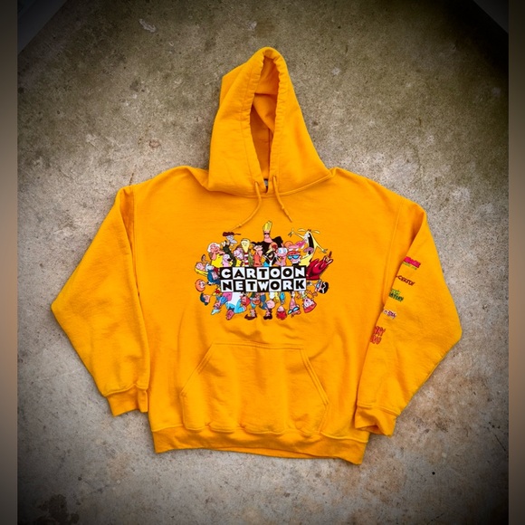 Classic Cartoon Network Yellow Hoodie Large - Picture 1 of 7